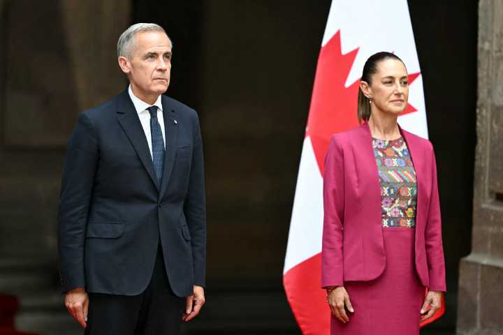 Sheinbaum se reúne con el primer ministro de Canadá, Mark Carney en Palacio Nacional