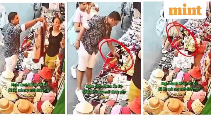 Indian couple caught shoplifting 'trinkets' from roadside vendor in Vietnam
