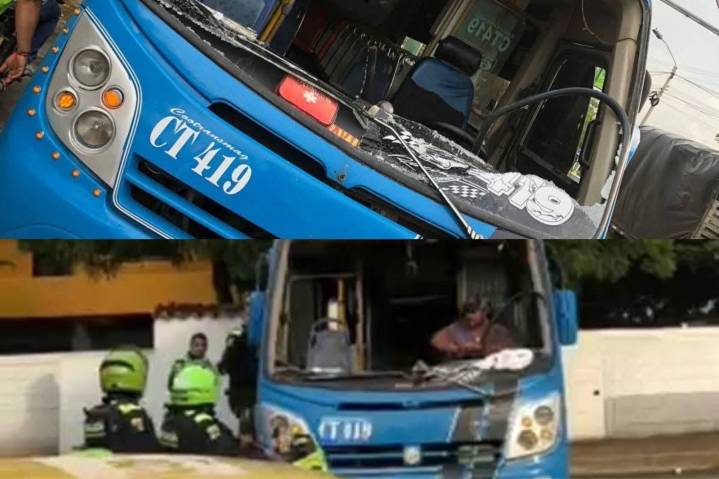 Crece la inseguridad en Santa Marta: Violento ataque a bus deja tres personas heridas