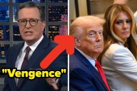 Stephen Colbert celebró alegremente este video de Trump luchando contra su extremo “enemigo”