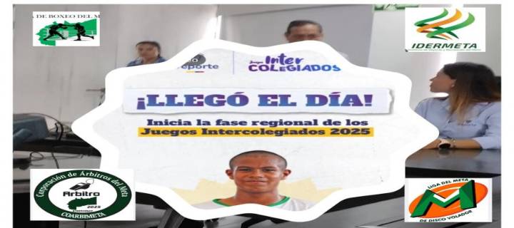 Hoy partidos e inauguracion del Zonal Regional Intercolegial en Villavicencio
