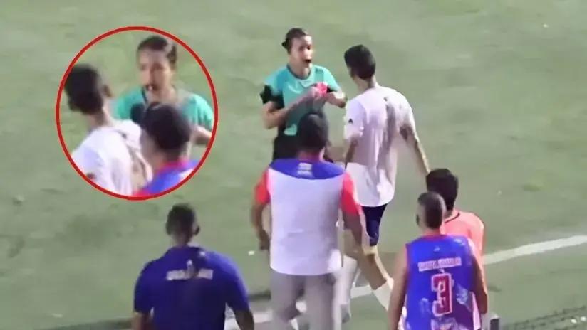 Polémica en el fútbol colombiano: jugador agredió a árbitra tras ser expulsado [VIDEO]