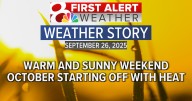 Forecast: Warm and sunny weekend, October starts off warm