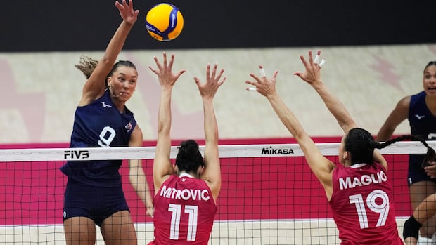 Canadian women's volleyball team eliminated by U.S. in Round of 16 at world championships