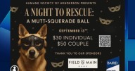 Humane Society of Henderson County to host “Muttsquerade Ball” fundraiser