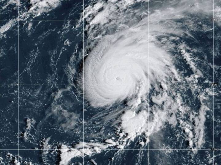 Gabrielle rapidly intensifies into a Category 3 hurricane