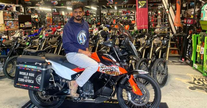 Indian influencer gifted motorcycle after theft during round