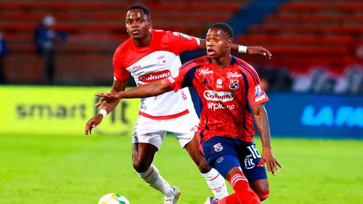 No hubo revancha: DIM, con 10 jugadores, perdió con Santa Fe en la ida de cuartos de la Copa Betplay, ¿cuándo será la vuelta?