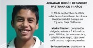 Se busca a Abraham Moisés Betancur Pastrana de 11 años