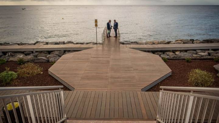 Inauguración del frente litoral de Tabaiba