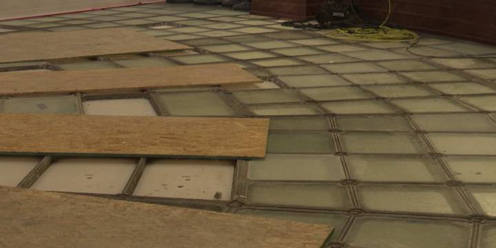 Michigan State Capitol’s iconic glass floor is undergoing restoration