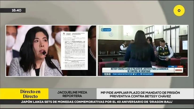 Este viernes 5 de septiembre el Poder Judicial evaluará el pedido de amplicación de prisión preventiva para Betssy Chávez.