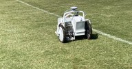 Robot takes care of lines at Bowman Gray's football field