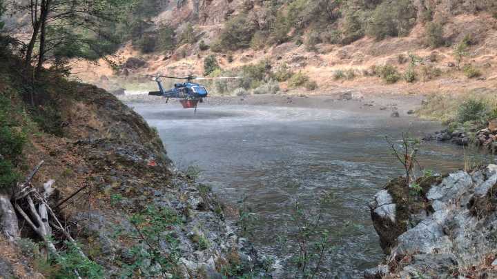 Rogue River in southern Oregon shut down by wildfire