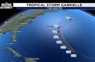 Tropical Storm Gabrielle Nears Bermuda With Increasing Strength