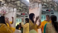 Navratri 2025: Women Play Garba In Mumbai AC Local Train On Borivali