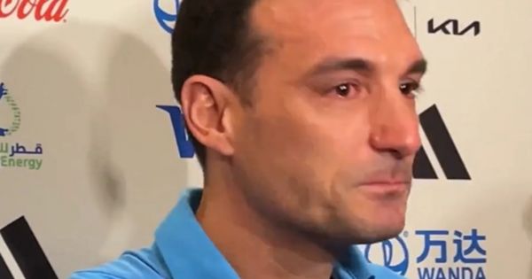 Hasta las lágrimas: Scaloni se emocionó al hablar del último partido de Messi