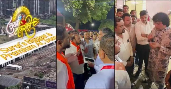 Surat: Garba event organisers apologise, cancel contract after Bajrang Dal flags inclusion of non