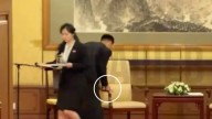 Eerie moment paranoid Kim Jong-un’s enslaved lackeys destroy all traces of despot’s DNA after his meeting with Putin