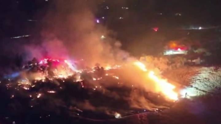 Shale fire burns 10 acres in Vacaville