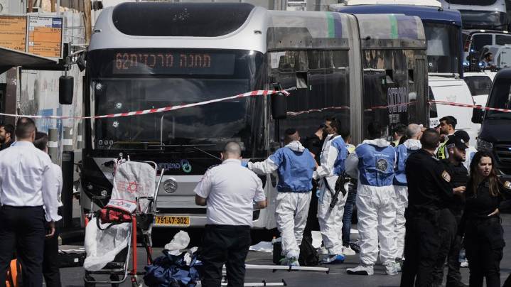 Multiple people killed in shooting at Jerusalem bus stop