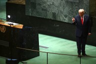 Trump: "Lo único que me dio la ONU es un teleprompter roto y unas escaleras estropeadas"