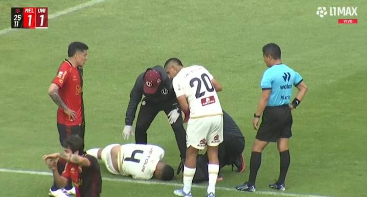 Universitario vs Melgar: Anderson Santamaría salió lesionado en partido por Torneo Clausura | Liga 1 