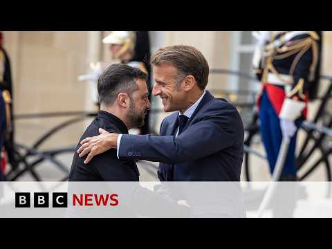 Zelensky meeting world allies in France