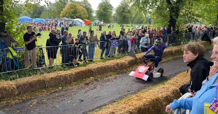 LIVE: Krazy Races live up to their name as over 40 carts burn rubber