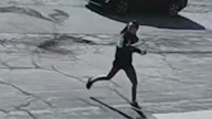Caught on cam: Van plows through parking lot, crashing into woman and salon