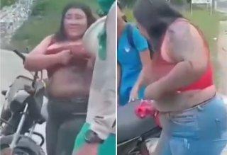 Creadora de contenidos casi muere al estrellarse en su moto