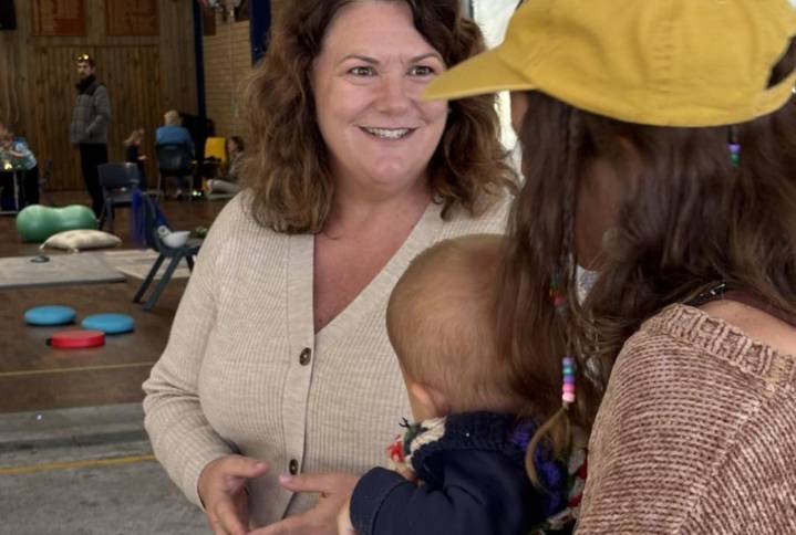 Meryl Swanson welcomes the babies