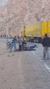 Ruta 7: motociclista indio sufrió fracturas expuestas tras chocar con un camión en Uspallata