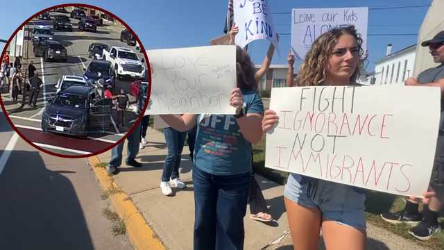 Community rallies in Milford after teen briefly detained by ICE agents