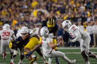 After ejection, Michigan playing for Jaishawn Barham