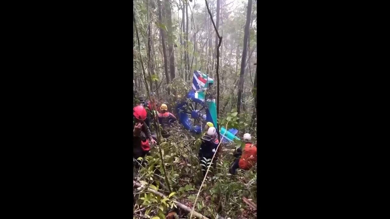 Indonesian rescuers find helicopter crash site on Borneo