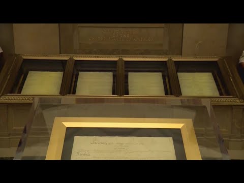 US Constitution on display at US Capitol