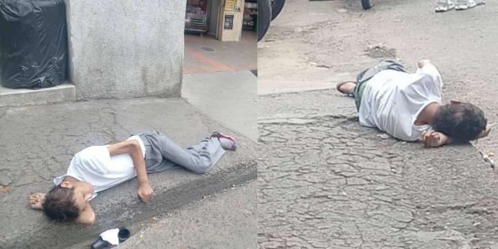 Hombre en aparente estado de indefensión estaría enfermo y abandonado