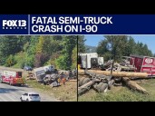 Driver killed after semi-trucks collide on I