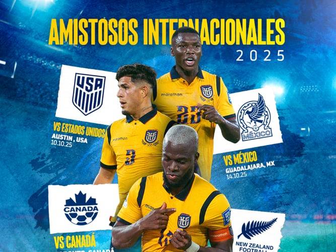 Ecuador confirma fechas y horarios para sus amistosos antes del Mundial 2026