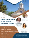 Grace Episcopal Church Yorktown Speaker Series Kicks Off Wednesday