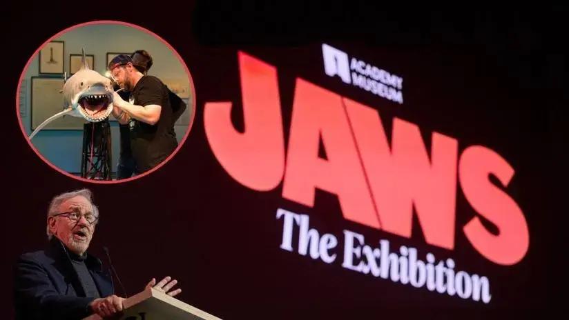 Steven Spielberg inaugura la mayor exhibición de la película 'Tiburón'