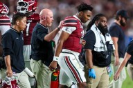 South Carolina star QB LaNorris Sellers knocked out after hit to head