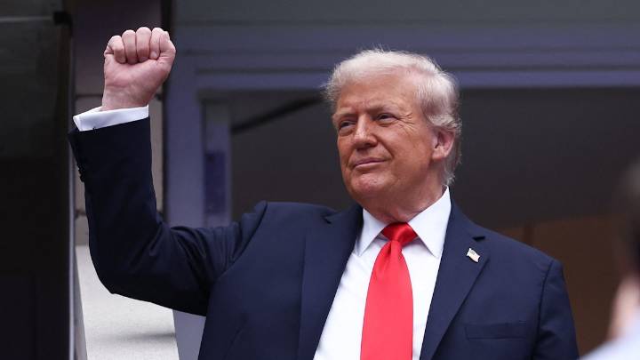 Donald Trump booed as first sitting President to attend US Open in 25 years