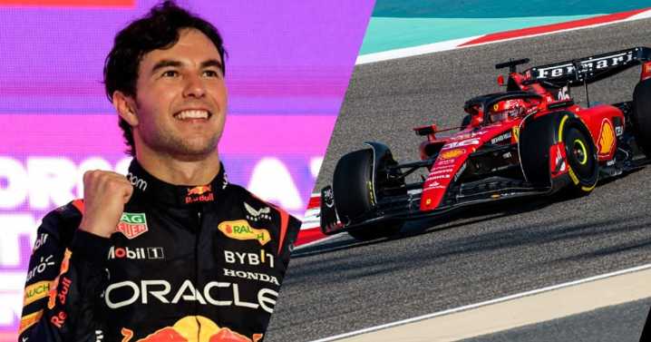 Sergio Pérez prueba un Ferrari en Silverstone