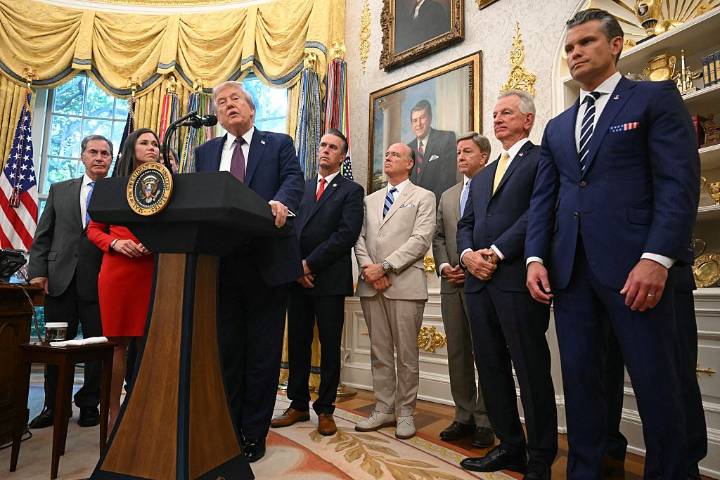 'Take This OFF': Trump’s Big Message Got Lost When Viewers Zoomed In on a Strange ‘Lego Wig’ in the Background