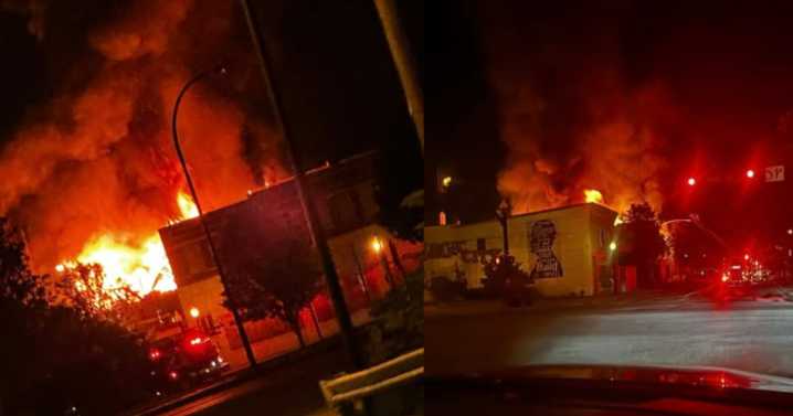 Barberton Fire dealing with building collapse after massive fire