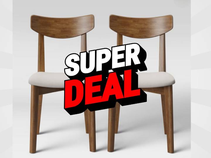 Mid-century dining chairs at Target: $140 for set of two Astrid chairs