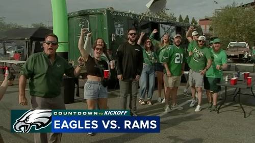 Eagles fans continue tailgate tradition ahead of game against the Rams