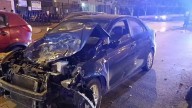 Dos personas salvaron de morir en violento choque entre un automóvil y una camioneta en Surco